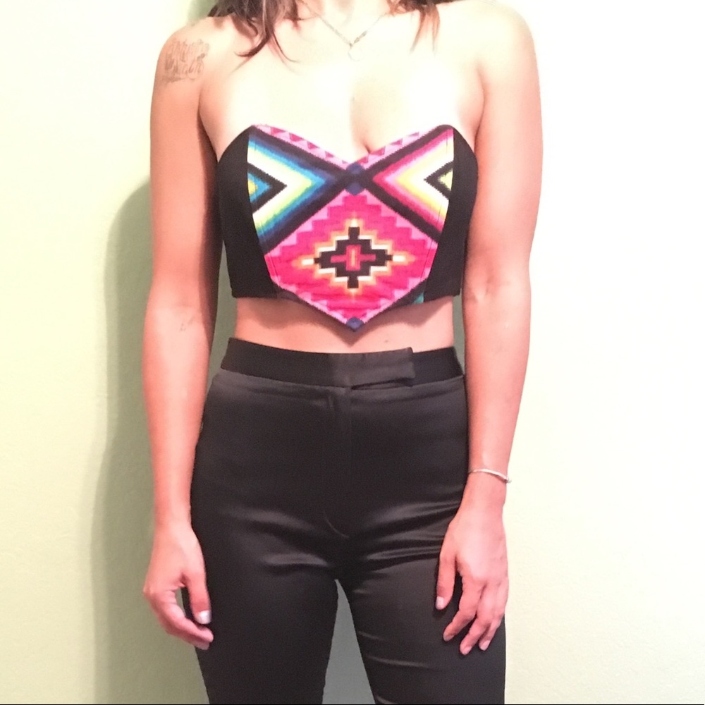 Rojas bandeau bustier top